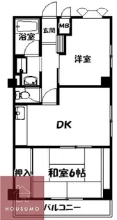 エムズコート関目【6階】の間取り
