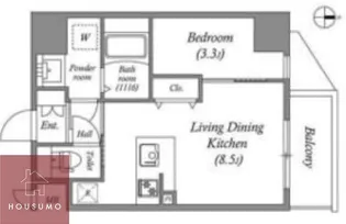 ArtizA京橋WEST【7階】の間取り