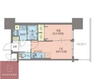 プレジオ関目【1107号室】の間取り