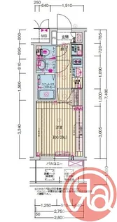 プレサンス桜川グロワール【4階】の間取り
