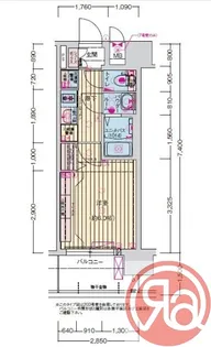 プレサンス桜川グロワール【4階】の間取り