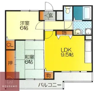 クレッセント山本【6階】の外観