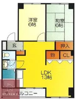 シャンボール鶴見【4階】の間取り