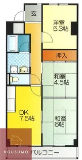 メゾン交楽園【3階】の間取り