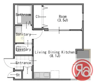 モアナ鷹合【2階】の間取り