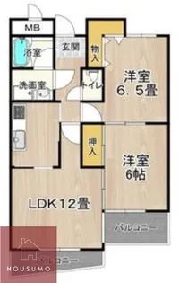 フレアコート京橋【4階】の間取り