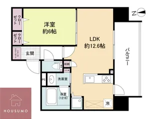 ブランシエスタ都島通【4階】の間取り