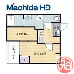 エヌエムキャトフヴァンディセット【2階】の間取り