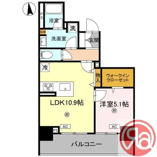 LAZO内久宝寺【2階】の間取り