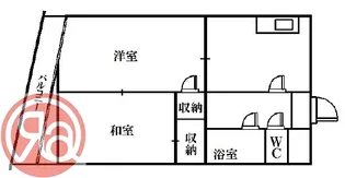 丸元北ビル【2階】の間取り