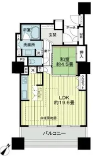 キングスクエアランドレックスC棟【18階】の間取り