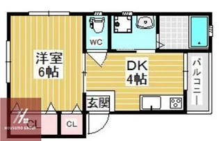高殿ハイツ【201号室】の間取り