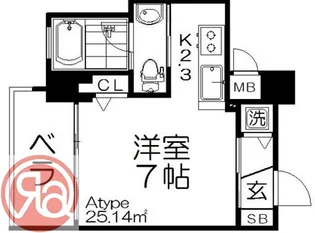 アークリヴェール【6階】の間取り
