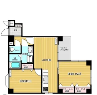 ミューズハウス【2階】の間取り
