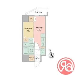 セレニテ日本橋エクラ【6階】の間取り