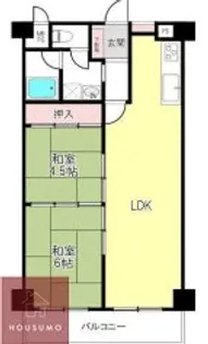 天満橋筋ビュ−ハイツ【505号室】の間取り