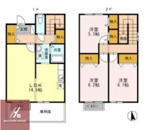 グランパルク A【101号室】の間取り