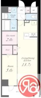 グランパール森ノ宮【2階】の間取り