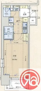 アスヴェル東本町【11階】の間取り