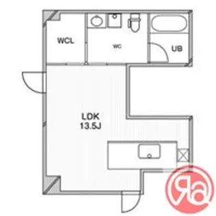 ルクレ堺筋本町レジデンス【1階】の間取り