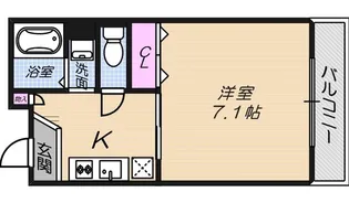 リバーライズ本町【301号室】の間取り