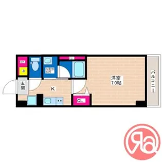 ラフォンテ今川駅前【3階】の間取り