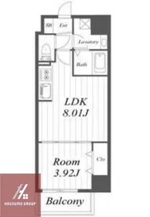 オルフェア都島【2階】の間取り