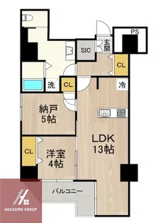 グラシア堺筋本町【901号室】の間取り