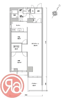 ネオアージュ土佐堀【9階】の間取り