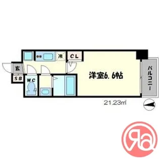 SERENiTE谷四【5階】の間取り