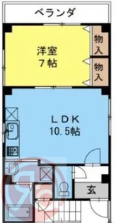 イングス【3階】の間取り