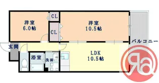 ハイクオリティアドニス【4階】の間取り