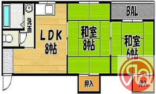 イル・ソーレ東住吉【4階】の間取り
