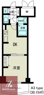 ノルデンタワー天神橋【A1503号室】の間取り