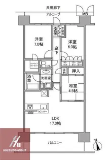 ブランズシティ天神橋筋六丁目【6階】の間取り