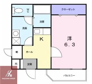 サンバニー都島【208号室】の間取り