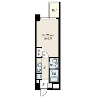 セレニテ上町台【2階】の間取り