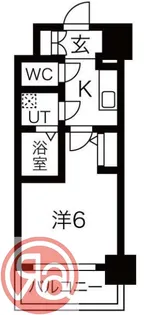 エスリード福島グレイス【5階】の間取り