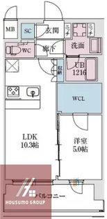 スプランディッド弁天町WEST【2階】の間取り