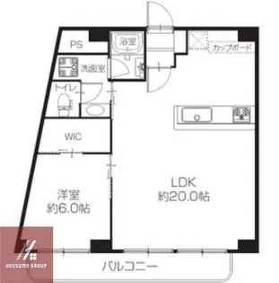 コーポ中津【3階】の間取り