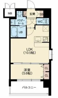 スプランディッド梅田北【3階】の間取り