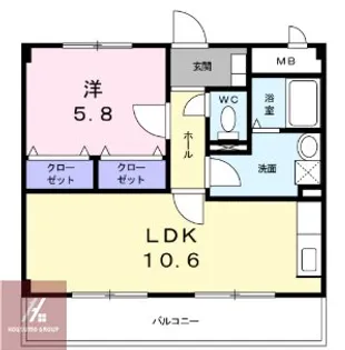 グランソレイユ【1階】の間取り