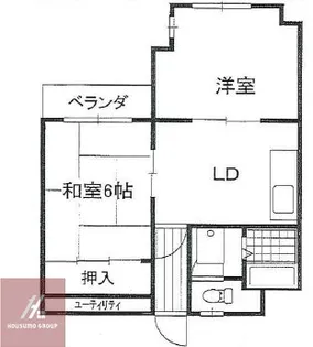 2DKの間取り画像
