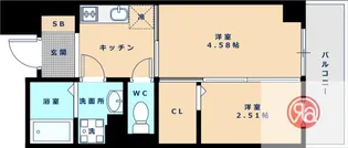 NU長居公園【4階】の間取り