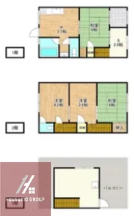 大阪府大阪市福島区大開1丁目【一戸建】の間取り