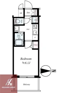 グランカリテ天神橋【6階】の間取り