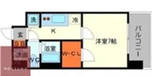 T’s SQUARE 大阪城【11階】の間取り