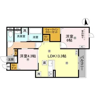 メゾン ド セリジエ【3階】の間取り