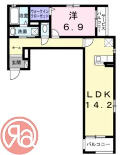 サニーレジデンス鷺洲A【1階】の間取り