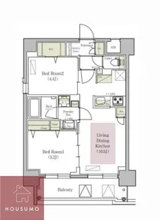 アーバネックス梅田中崎町Ⅱ【806号室】の間取り